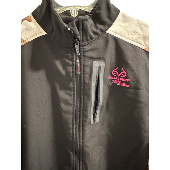 ✌️ 2/$40 ✌️ Realtree Colors Womens Camo Softshell Jacket With Zip Pocket sz M - Picture 4 of 8